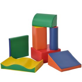 7-Piece Kids Soft Play Blocks, Foam Climb & Crawl Gym Toy, Building & Stacking Blocks