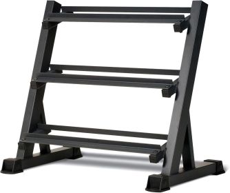 1100LB Capacity Adjustable 3-Tier Dumbbell Rack for Home Gyms 36-Inch Base Model Storage Stand
